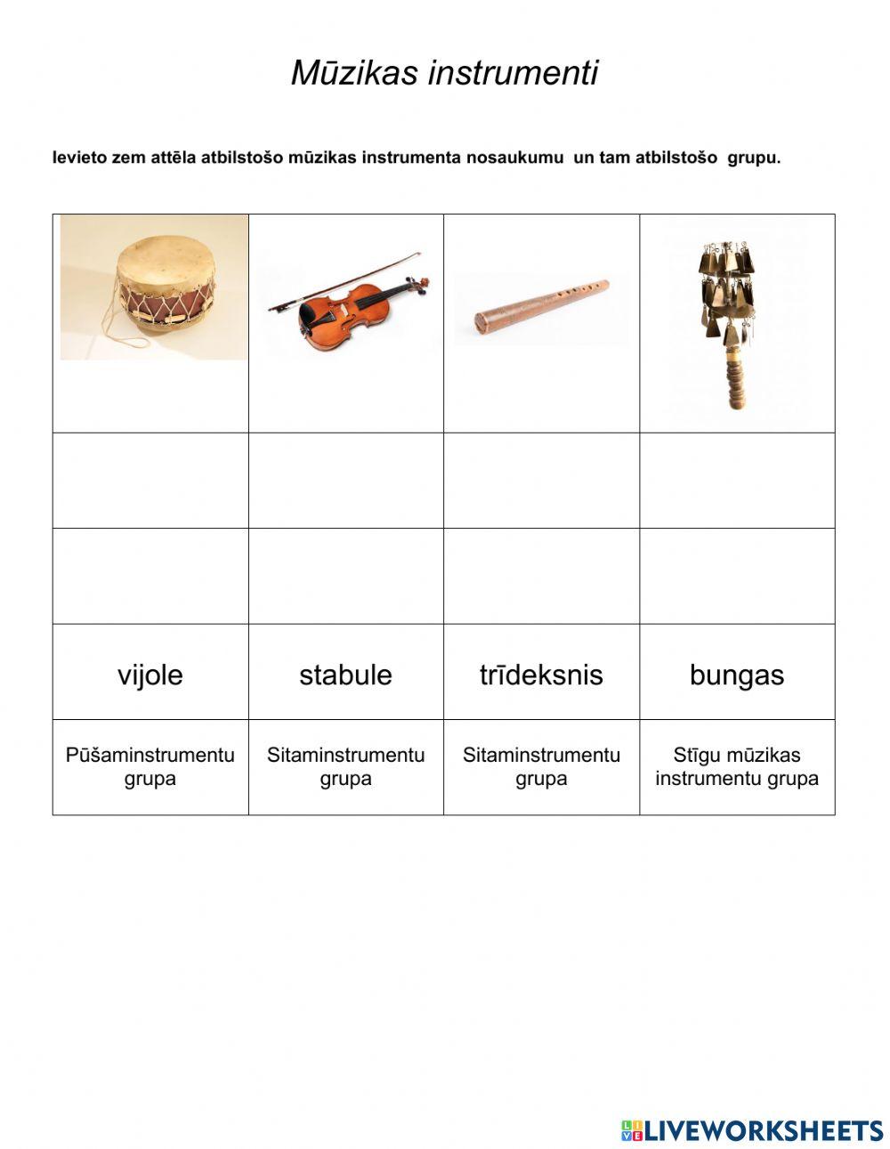 Mūzikas instrumenti