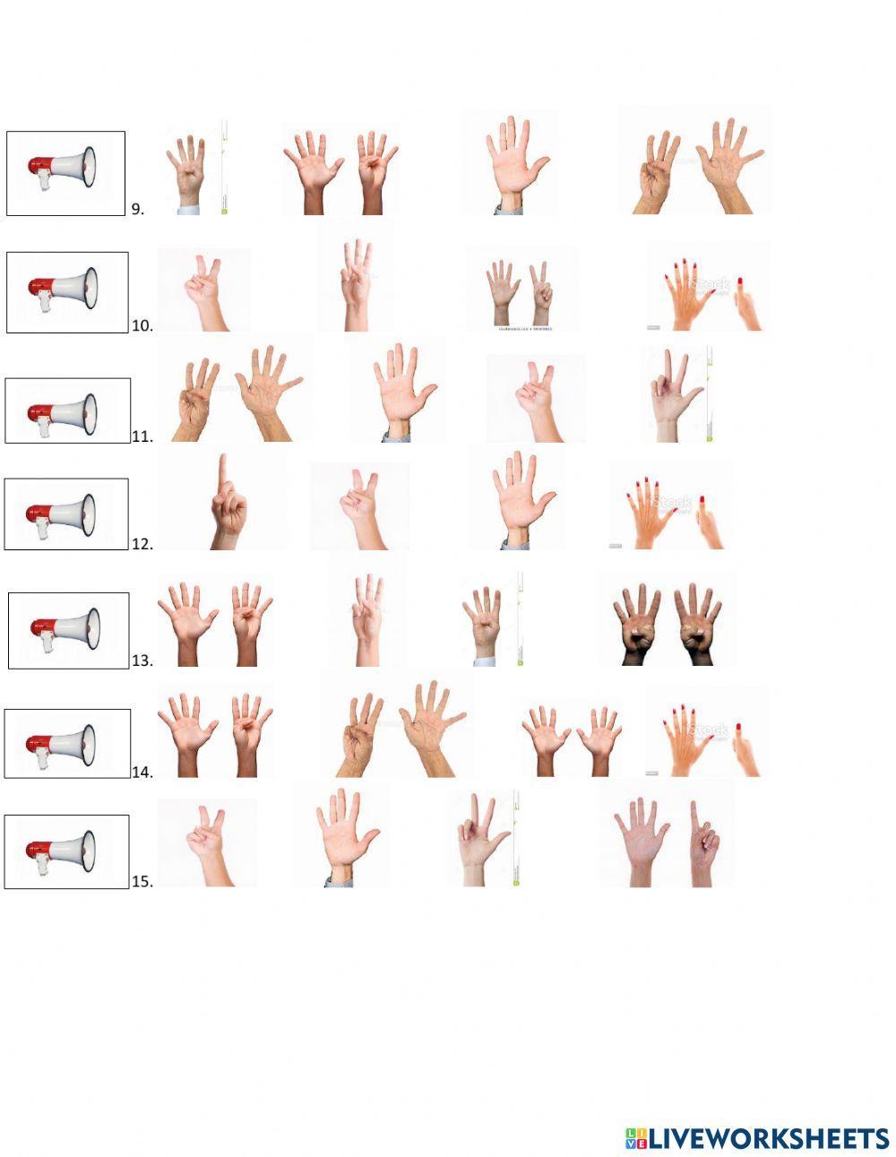 Finger counting Finger counting