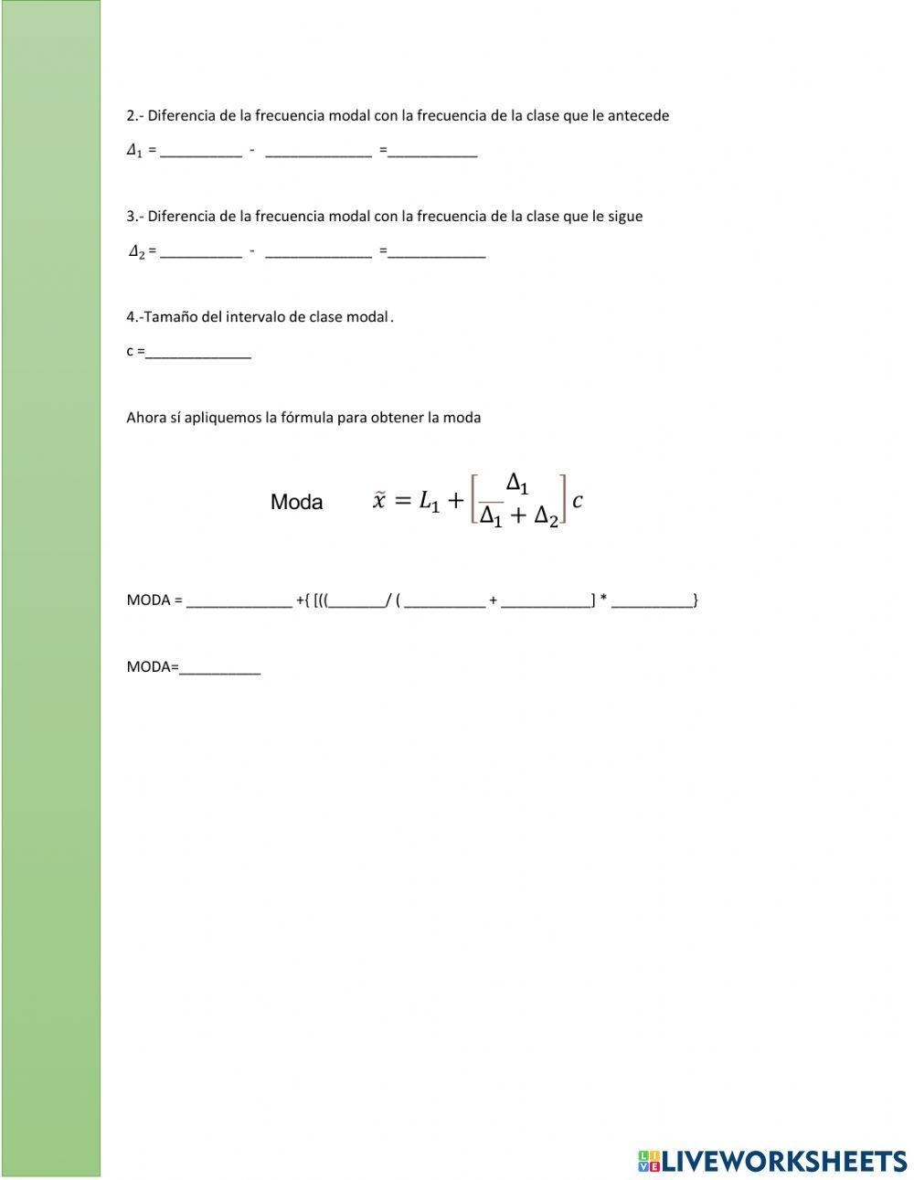 Moda de datos agrupados