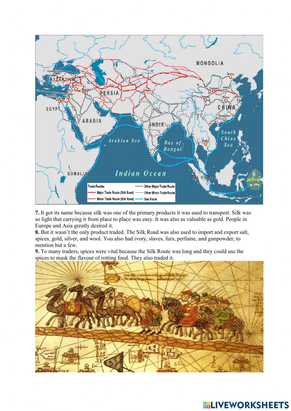 Old vs new Silk Road