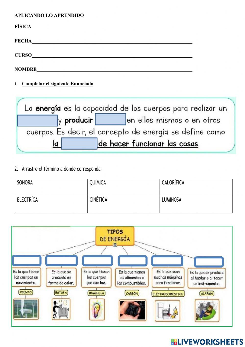 Aplicando lo aprendido física 1bgu