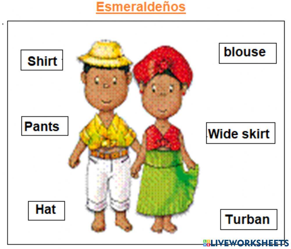 Typical clothes in ecuador
