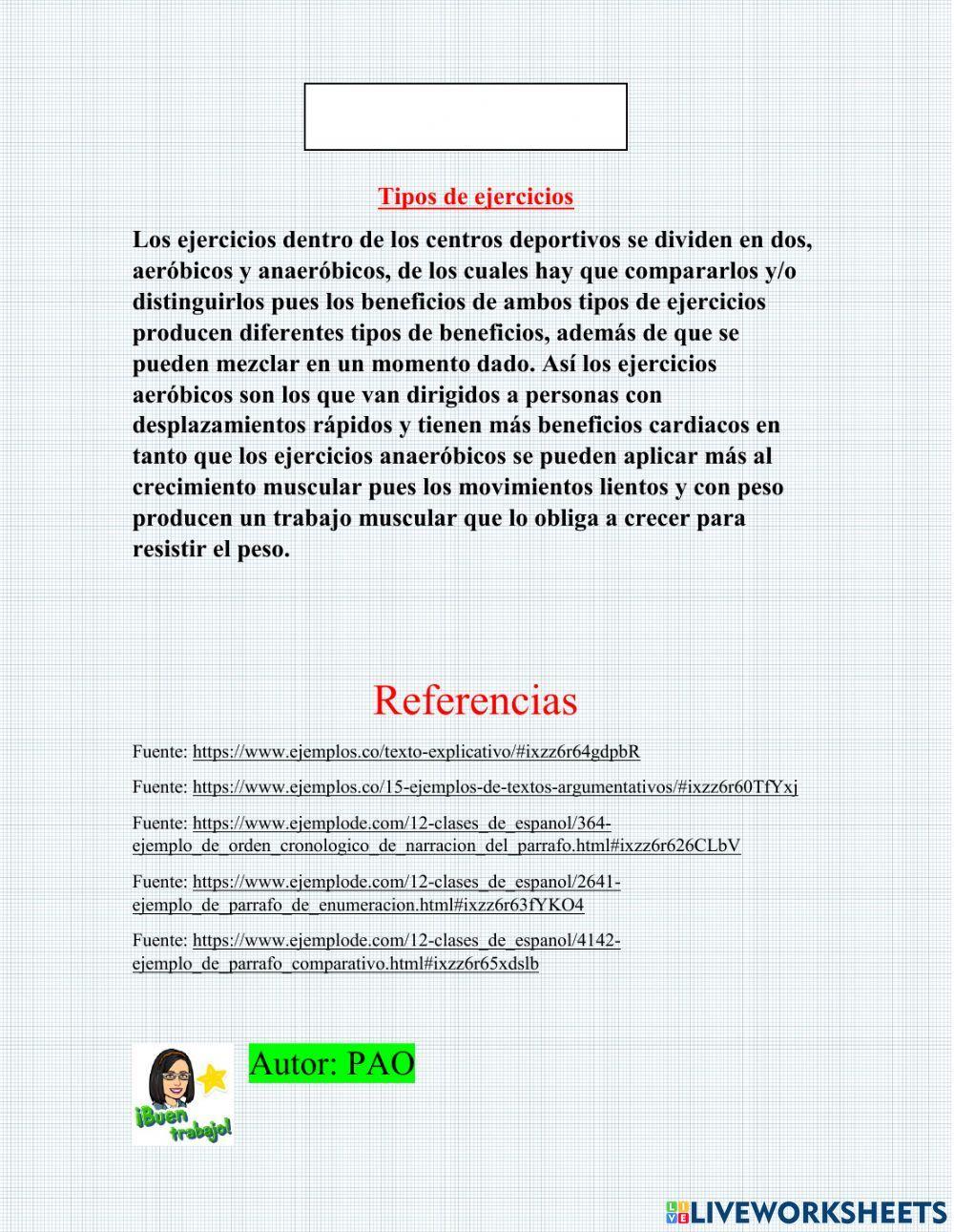 Tipos de Párrafos Tipos de Párrafos