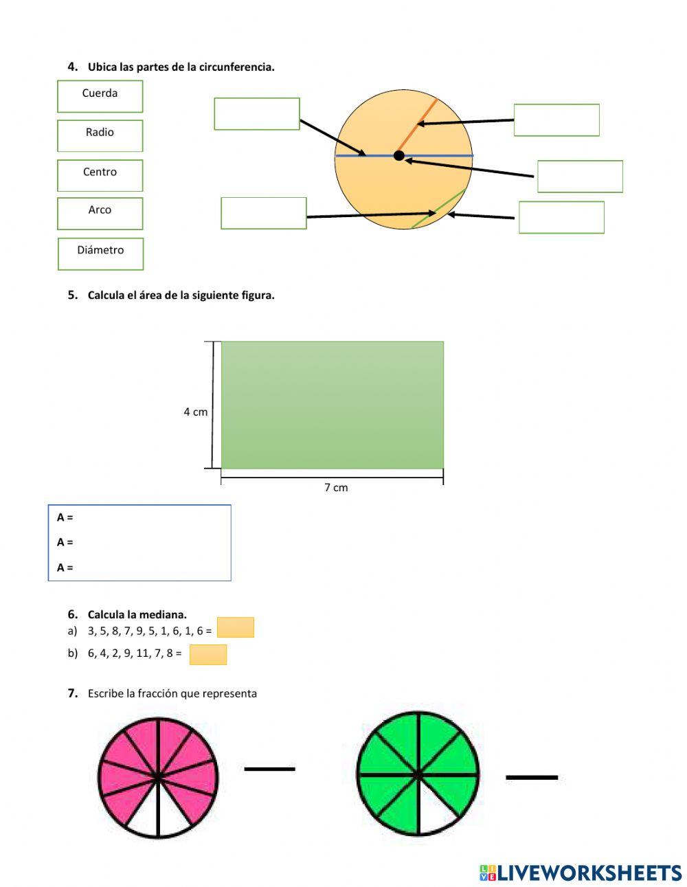 Evaluación de matemática