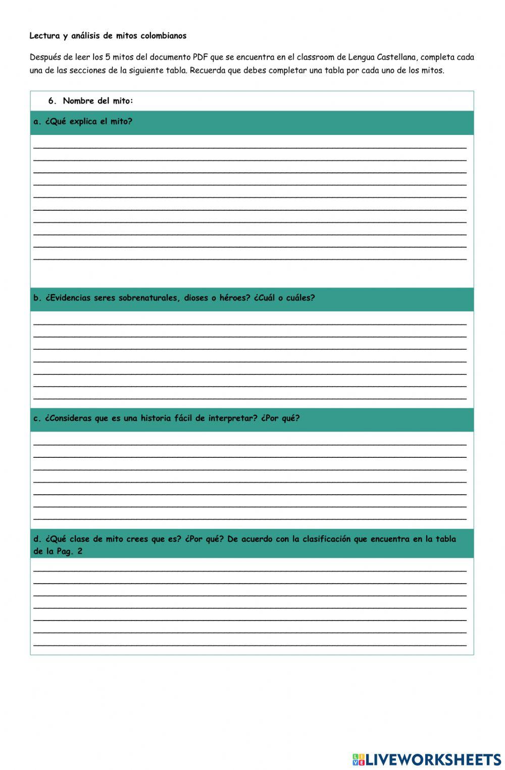 Tradición Oral y Mitología 1ra Parte