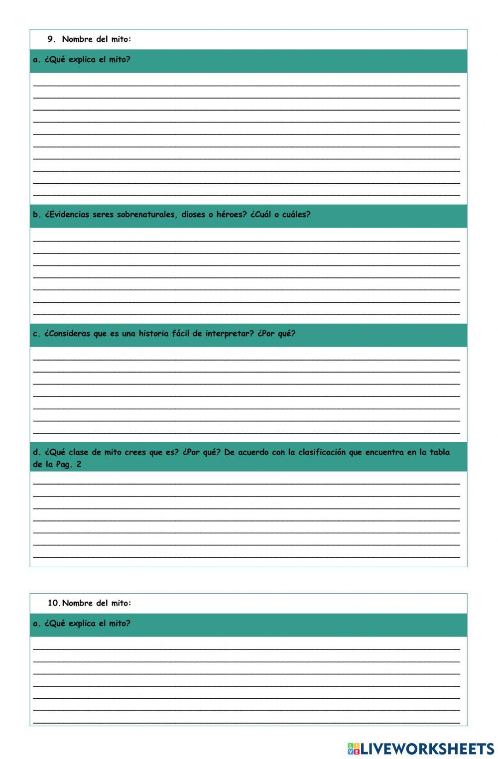 Tradición Oral y Mitología 2da Parte