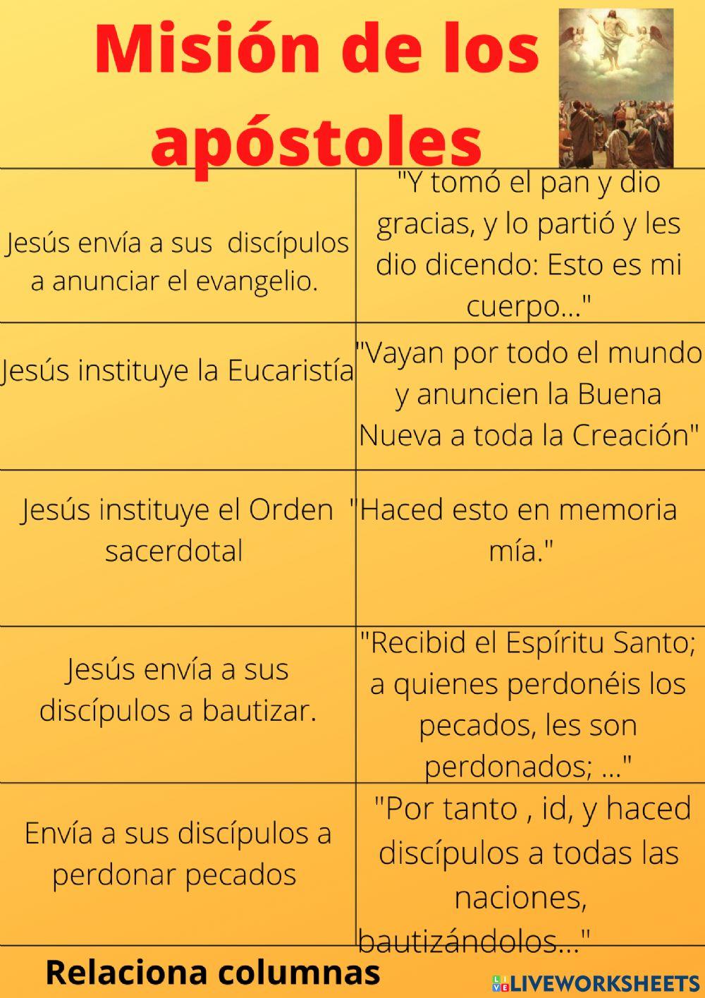 Misión de los apóstoles