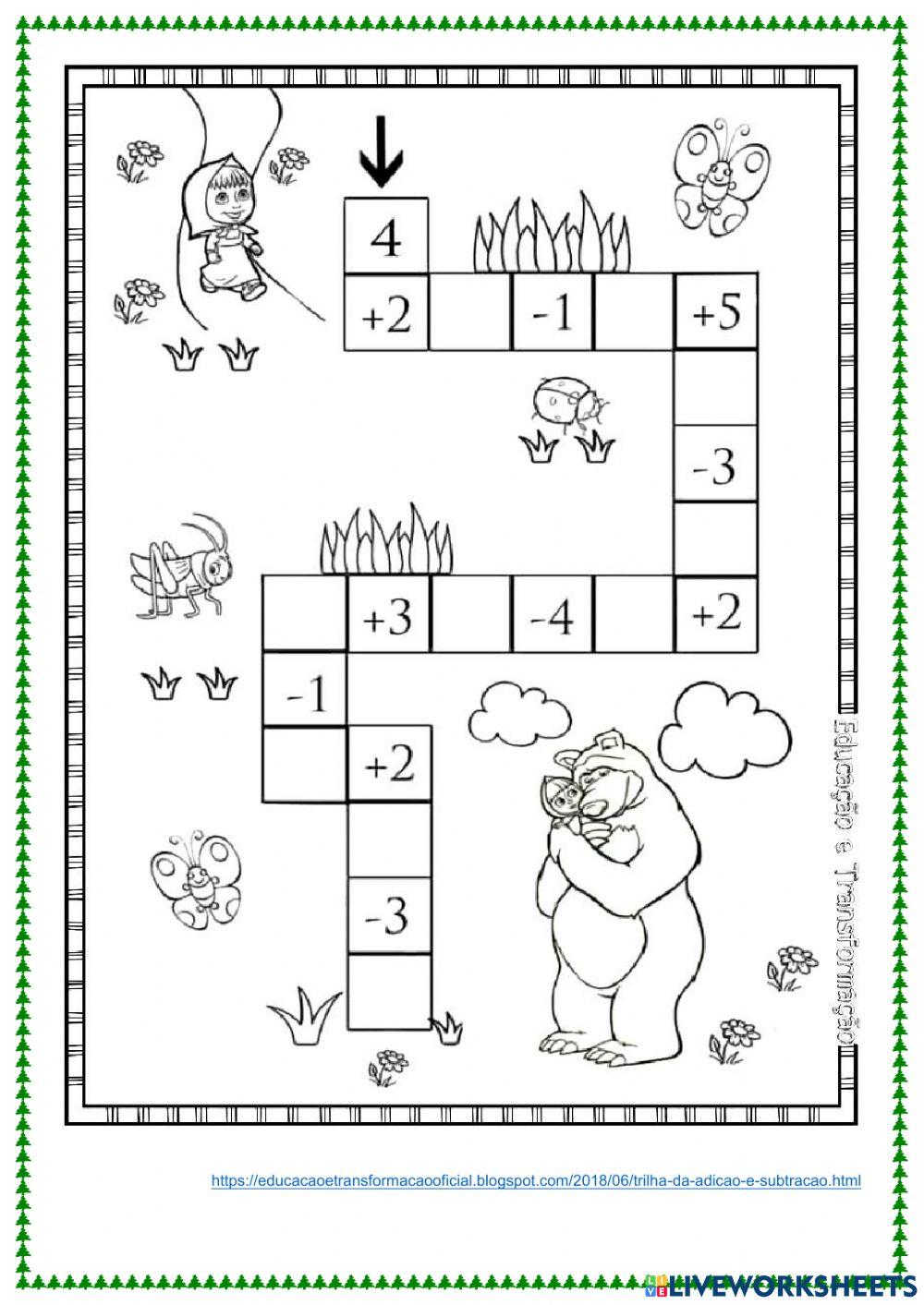 Trilha da adição e subtração