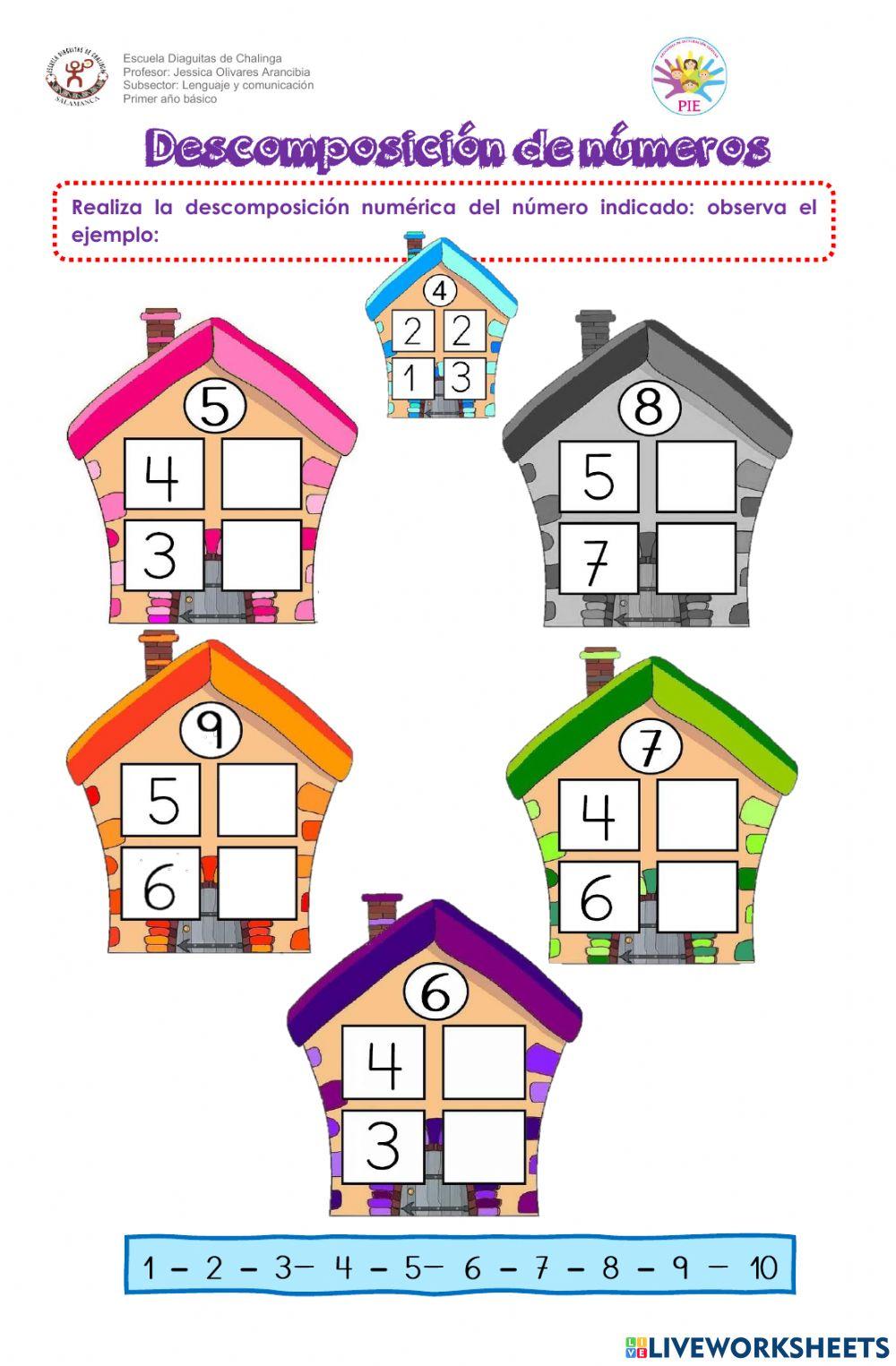 Descomposición de números