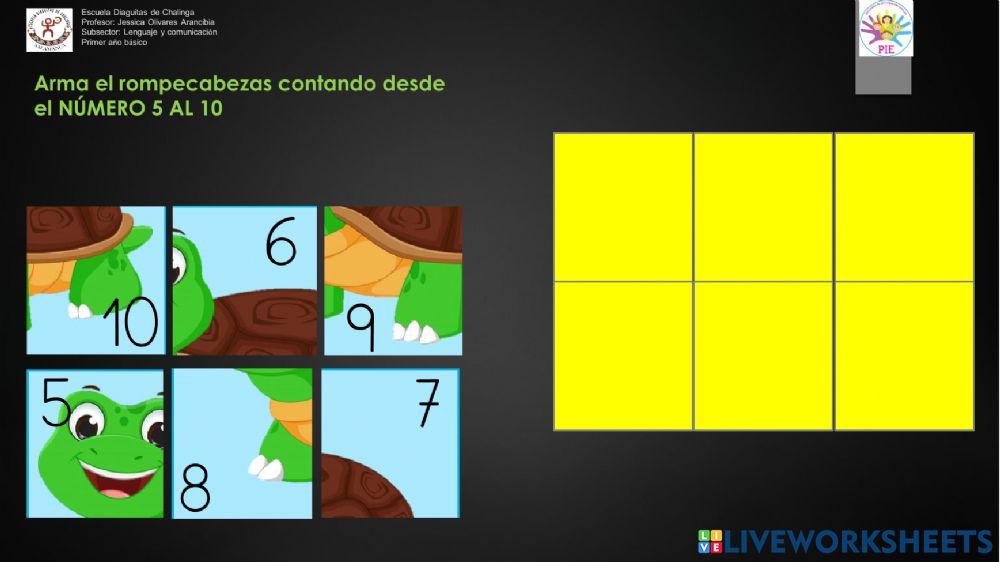Puzzle números 1 al 6