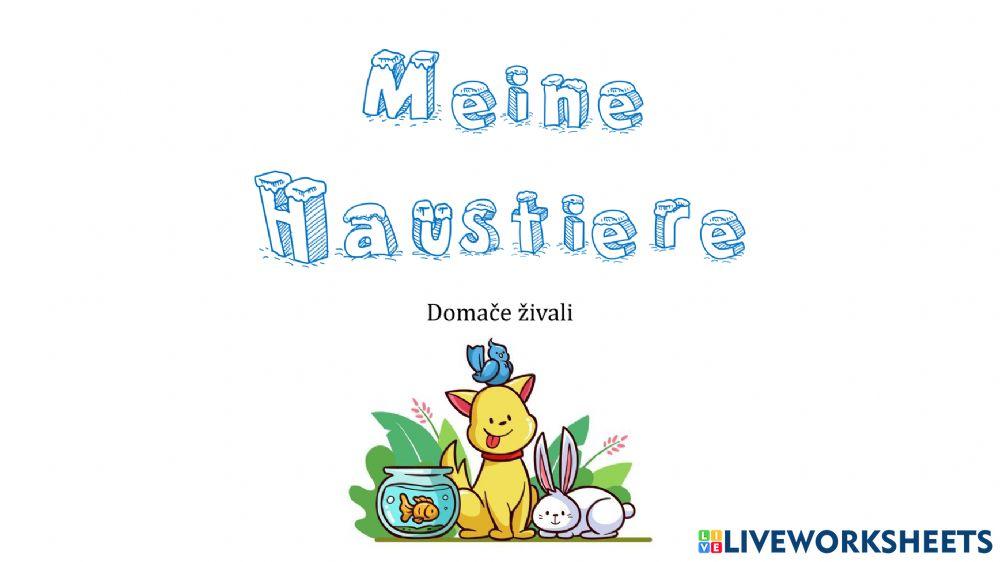 Meine Haustiere - samoocenjevanje II