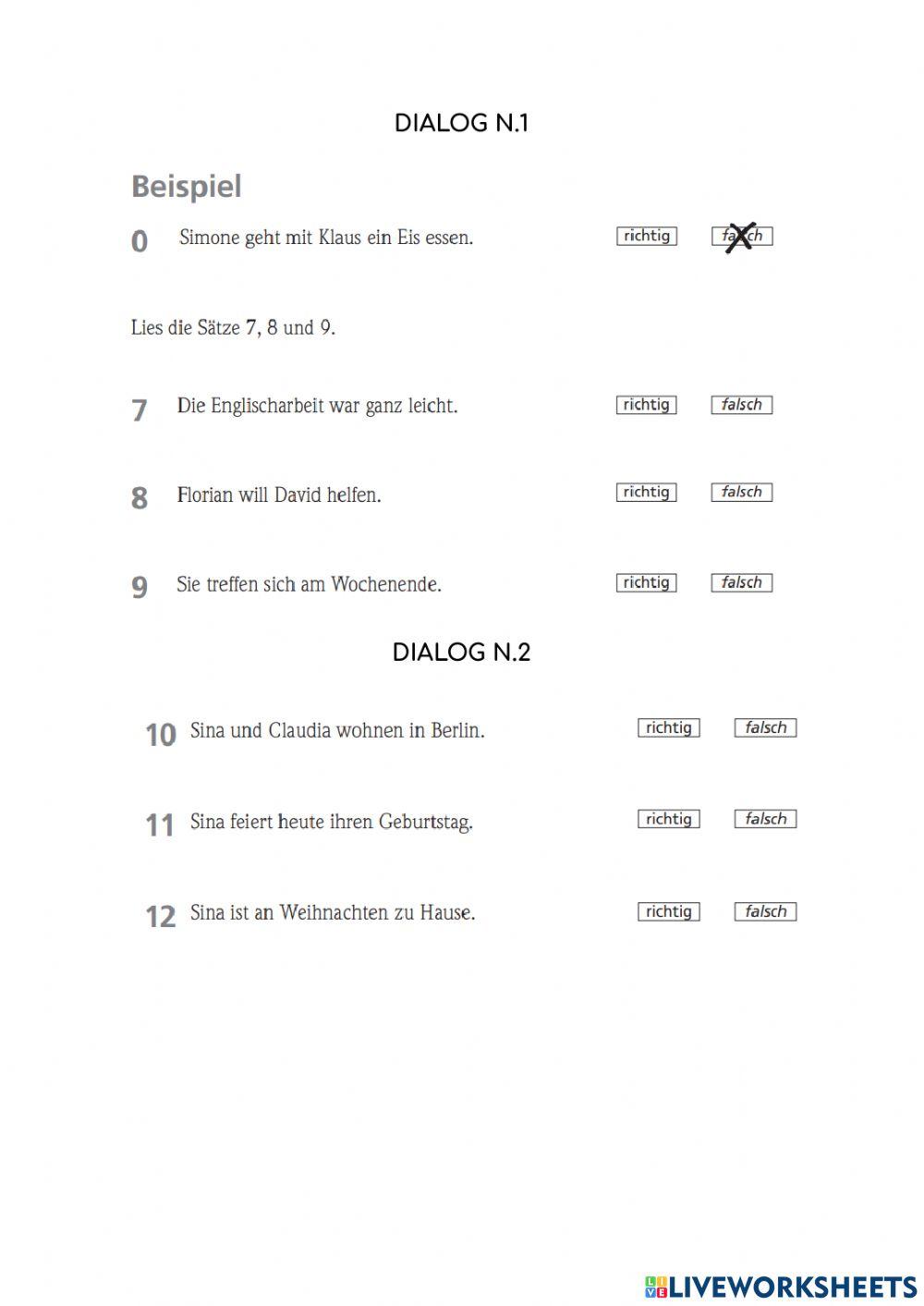 Hör-und Leseverstehen A1 Goethe