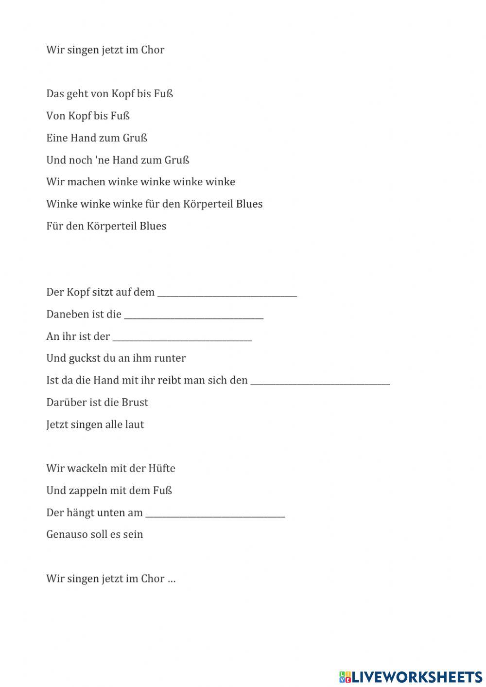 Der Körperteilblues