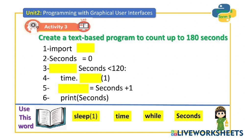 Programming libraries interactive worksheet | Live Worksheets