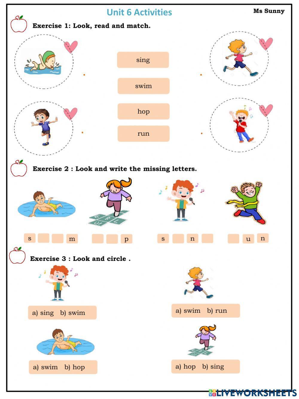 Review Unit 6 - I learn smart start grade 1- Ms Sunny
