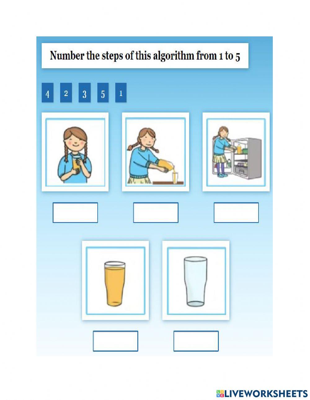 algorithm online exercise for | Live Worksheets