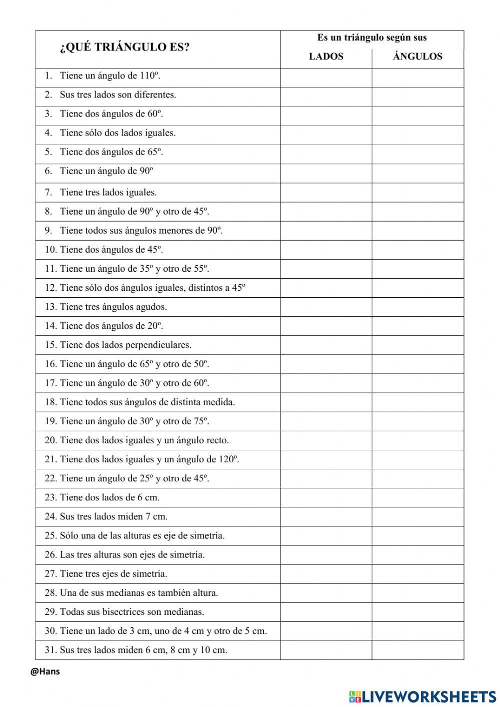 ¿Qué triángulo es?