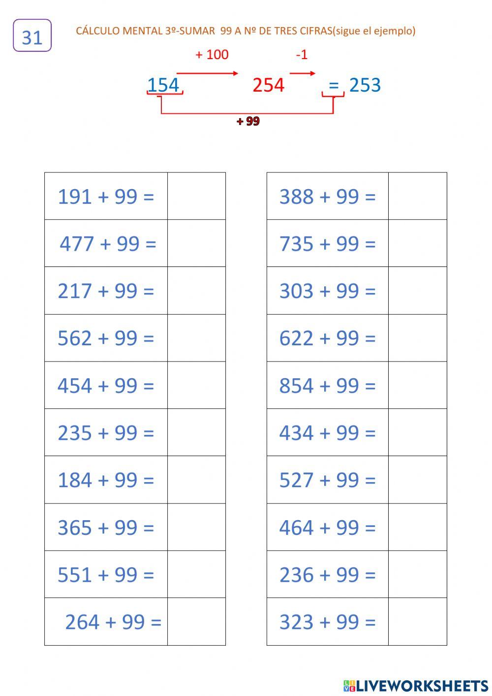 3ºCálculo 11.1 (254+99)