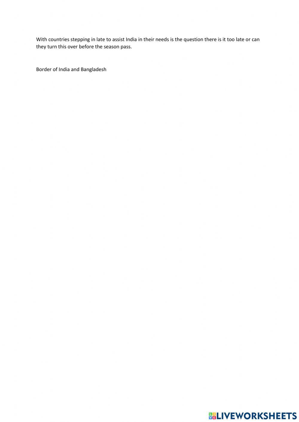 The crisis of covid in India