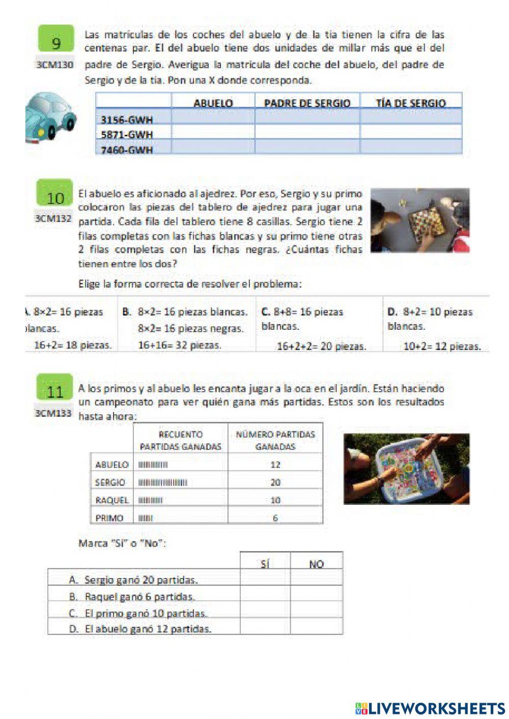 Prueba externa tercero 5