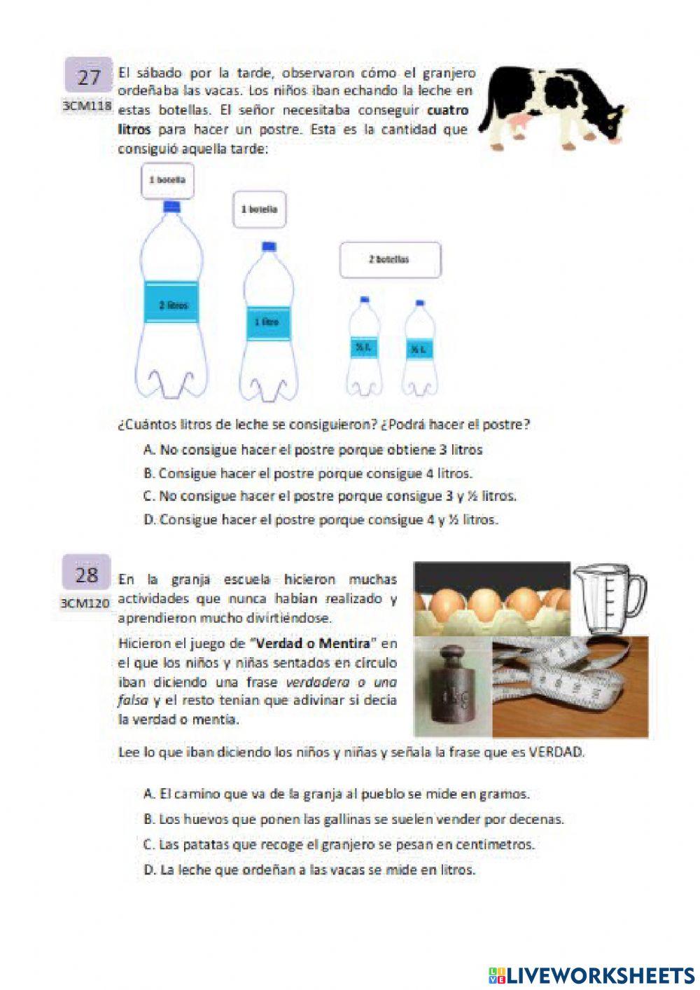 Prueba externa tercero 6