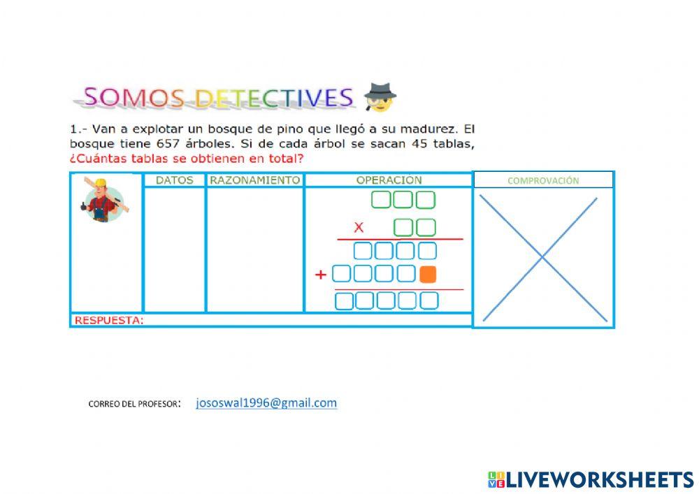 Problemas de multiplicación