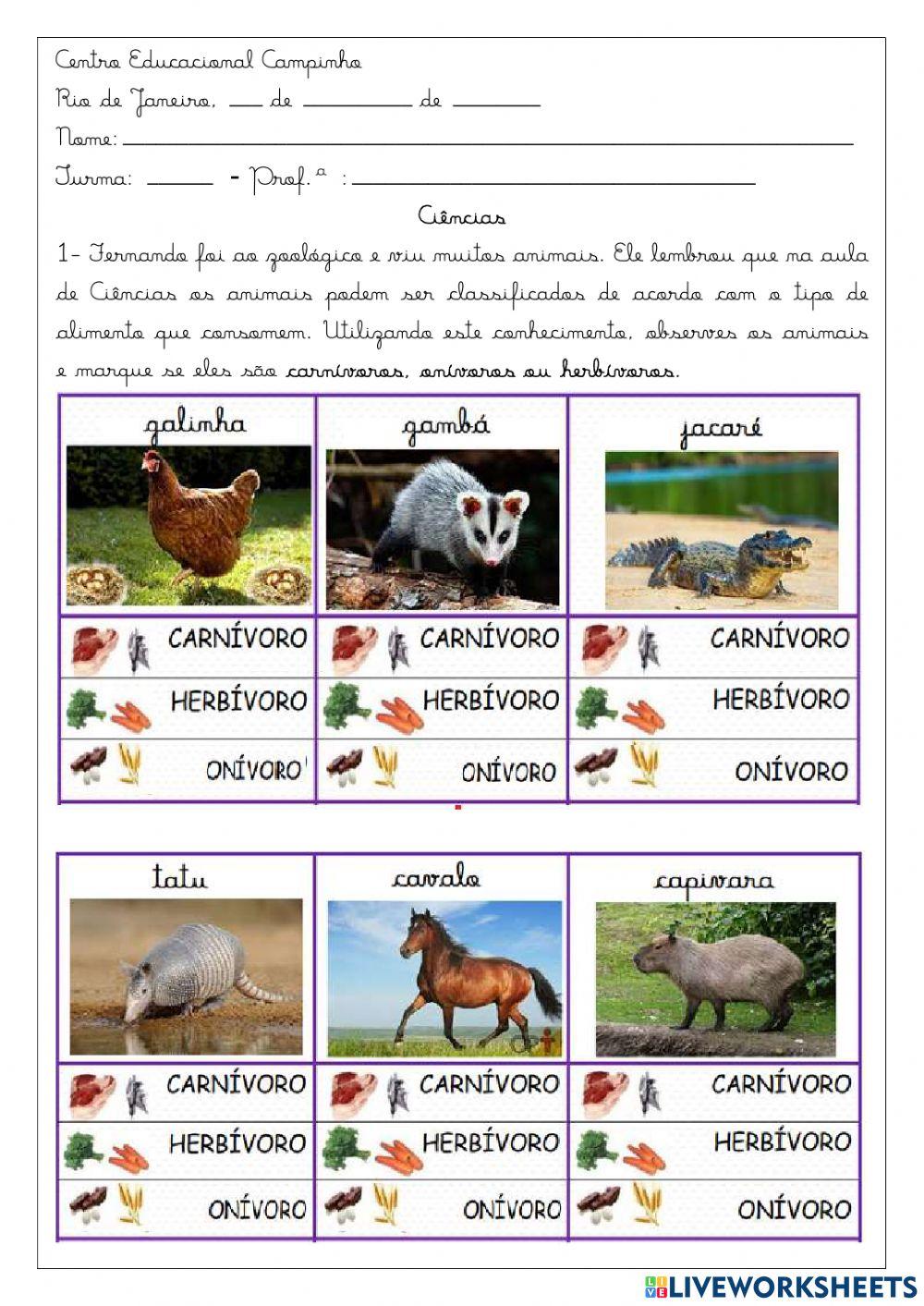 Cadeia alimentar e misturas