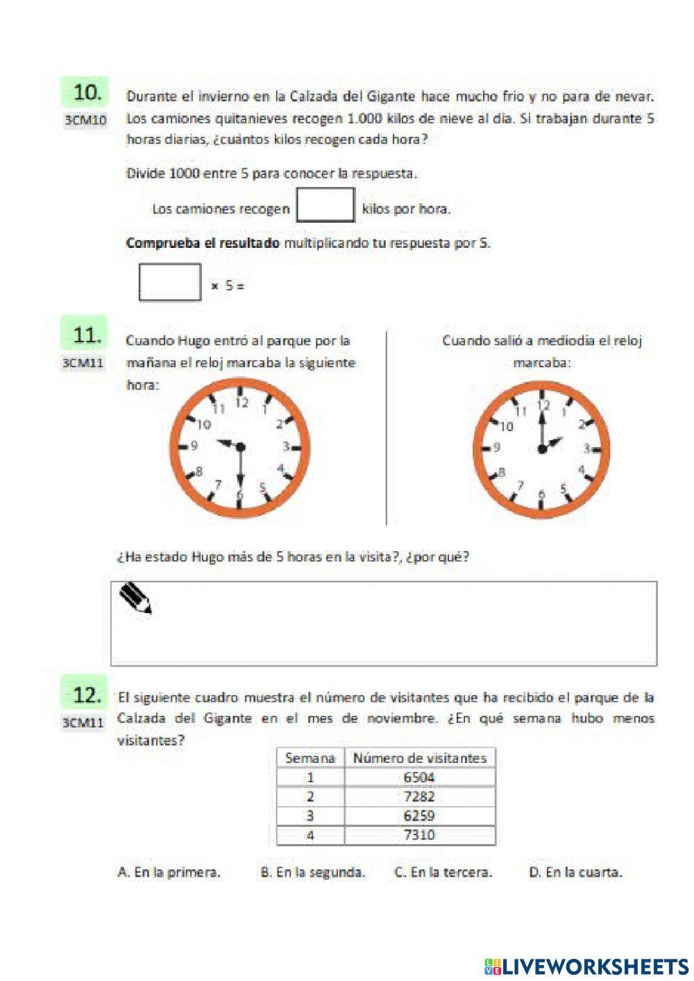 Prueba externa tercero 7
