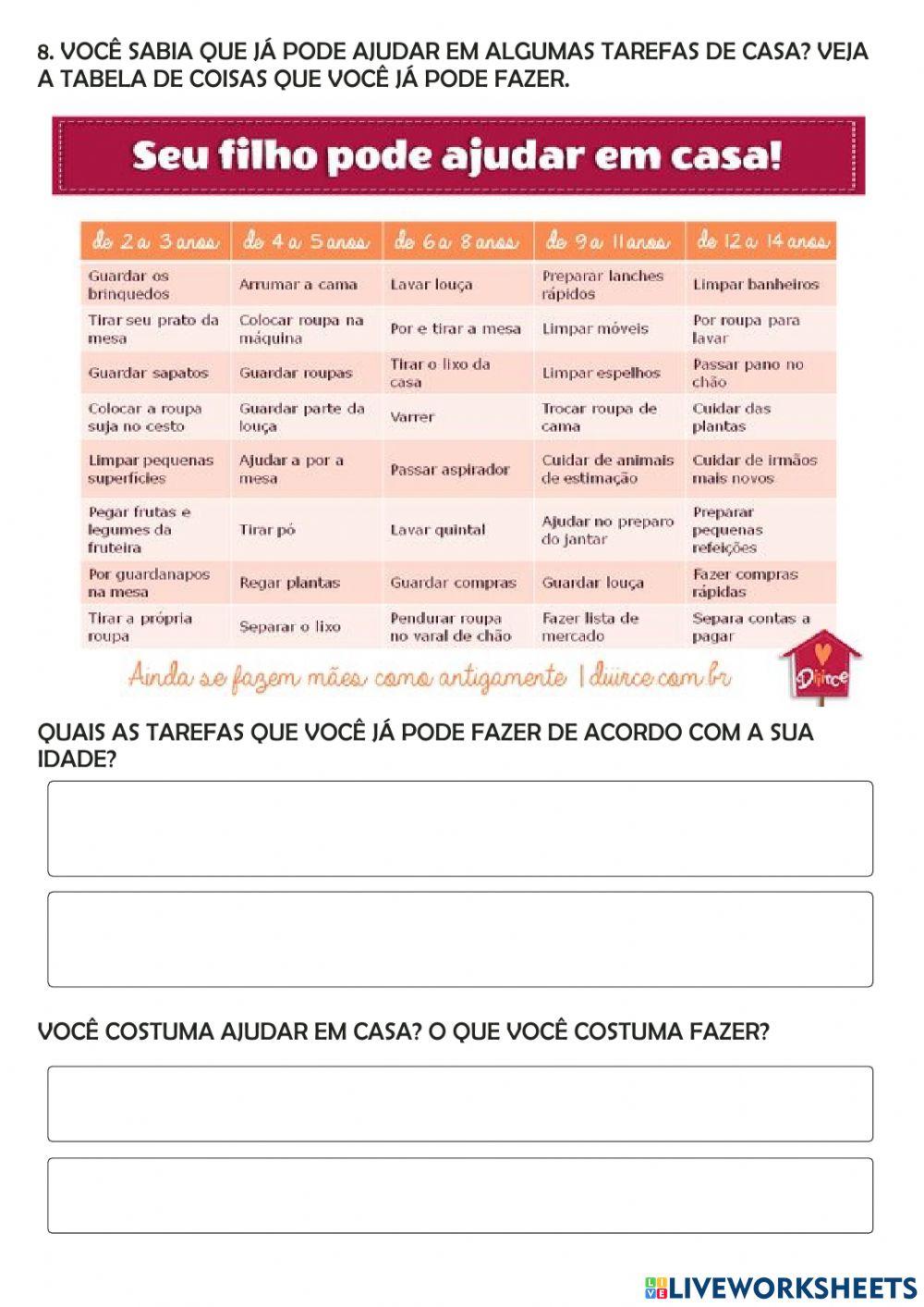 As famílias do mundinho