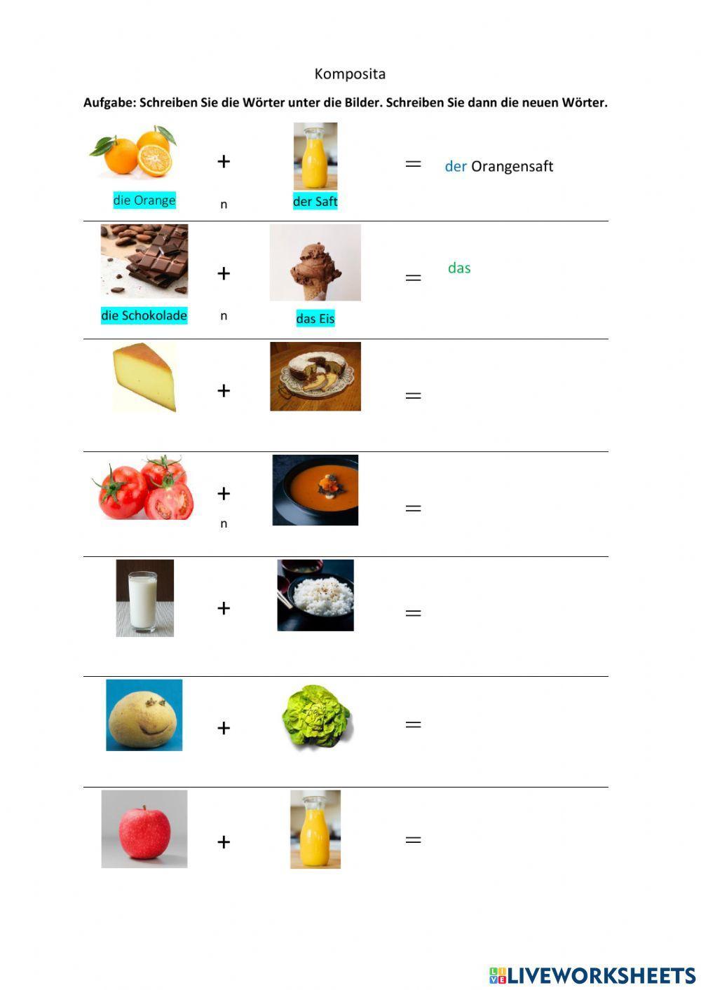 Komposita- Nomen+Nomen