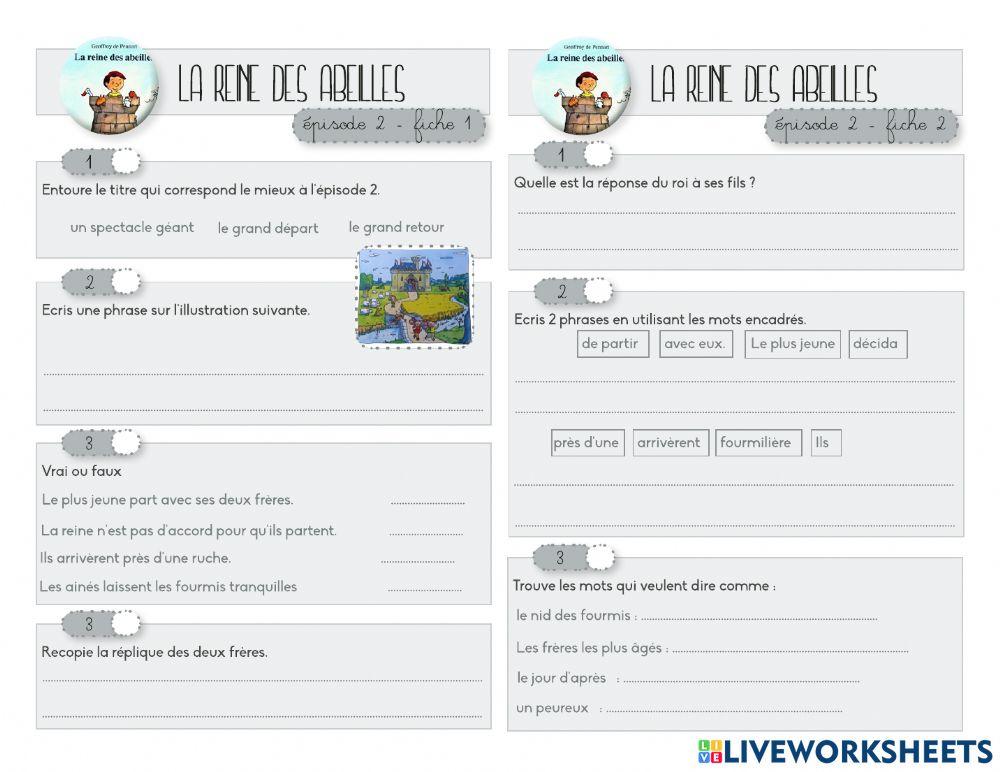 La reine des abeilles - épisodes 2