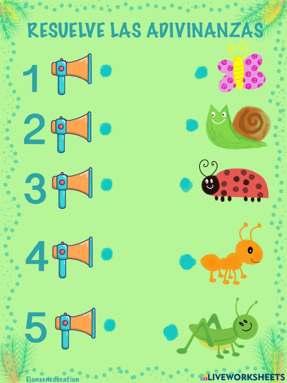 Adivinanzas: Los insectos