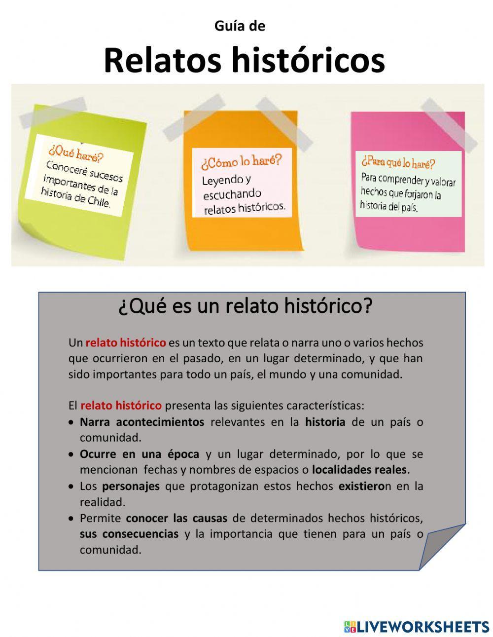 Texto de relatos historicos