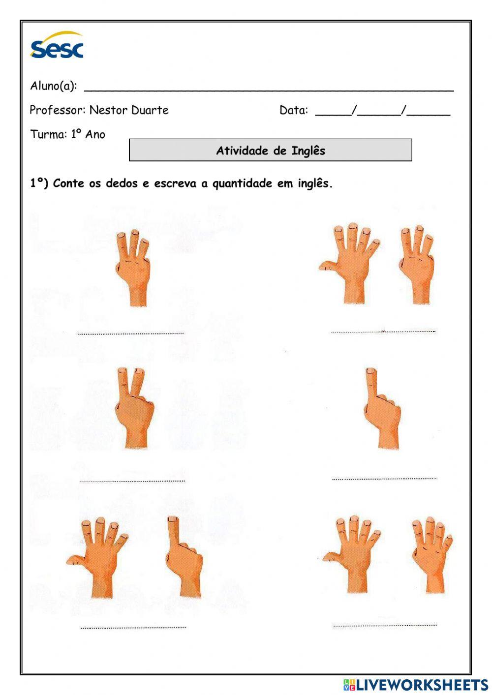 Atividade escrita e auditiva de 09-05-2021.