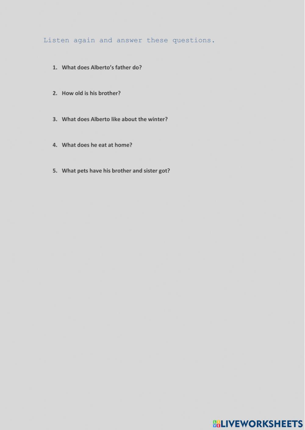 Interview with a teenager