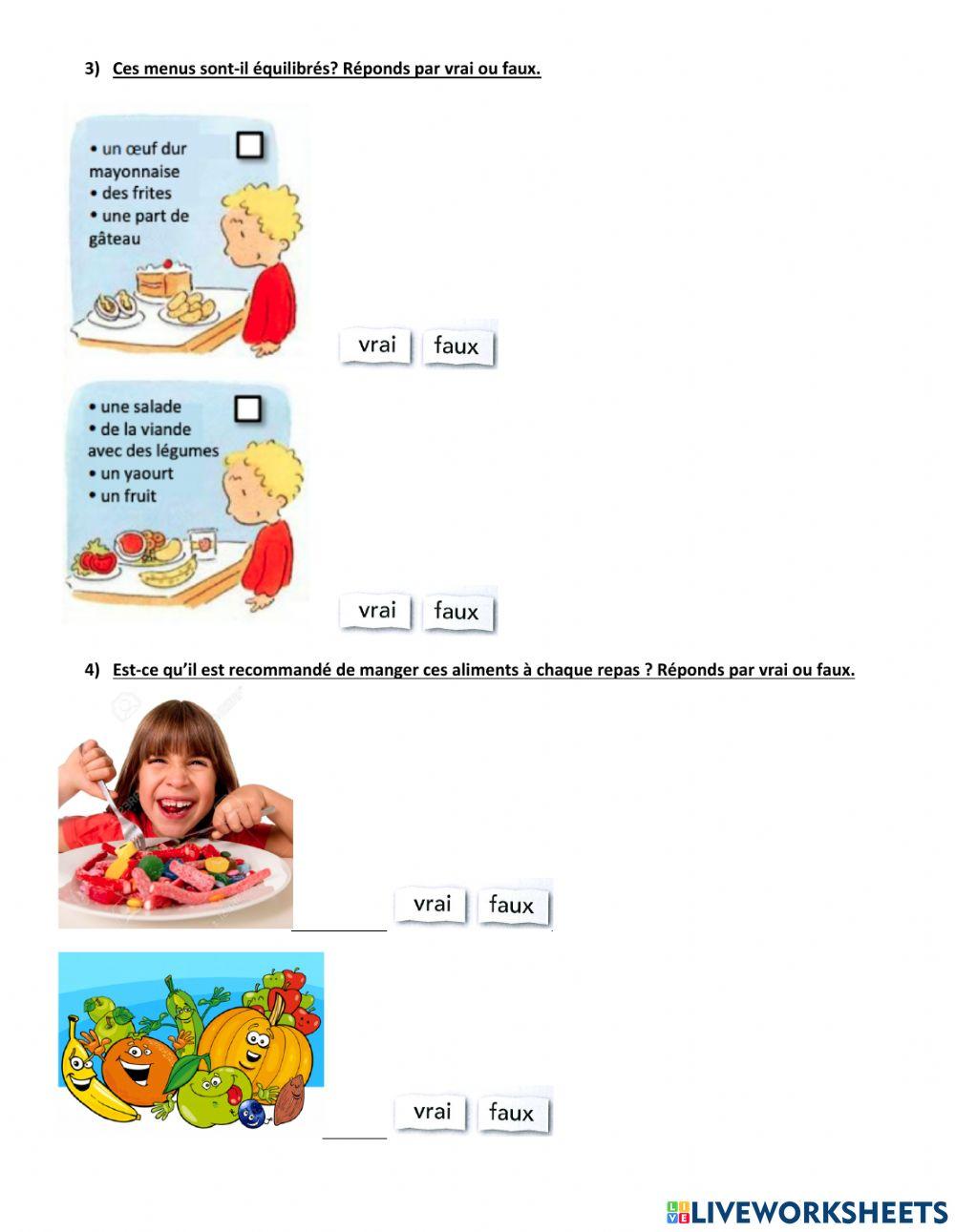 Évaluation alimentation