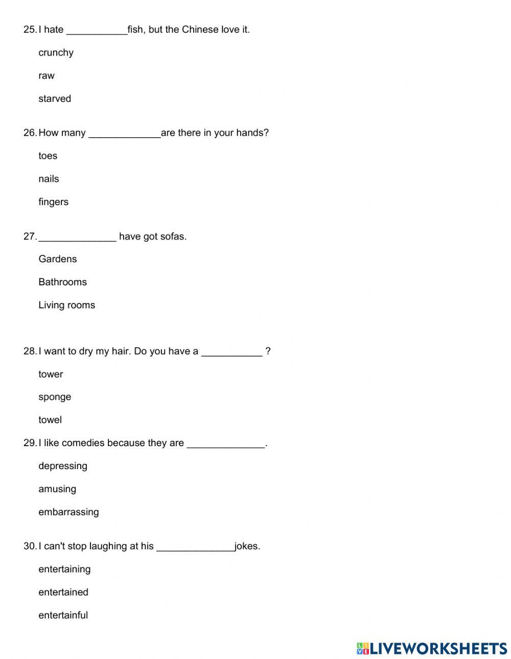 Assessment instrument