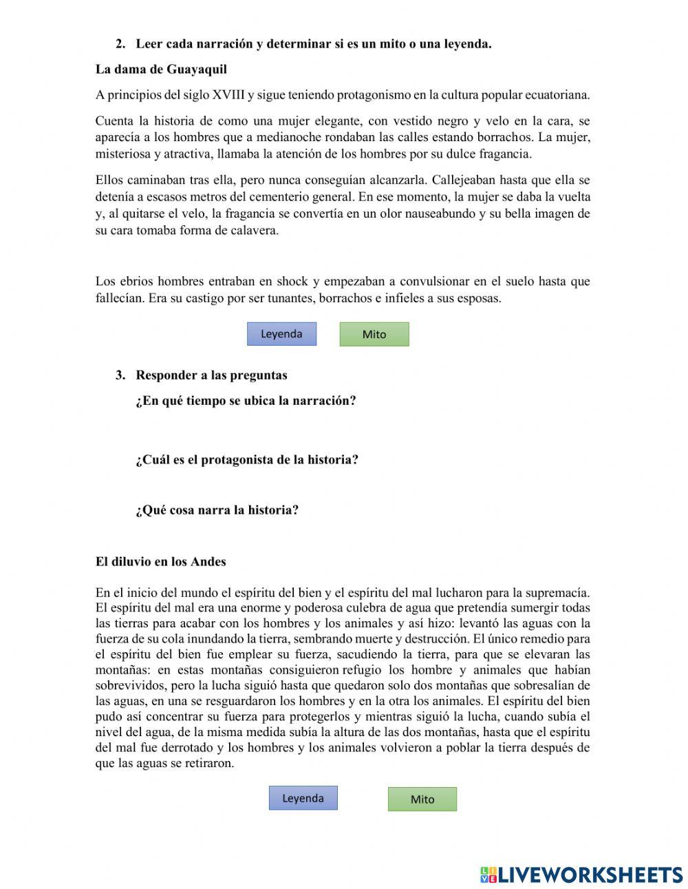 Mitología y leyenda