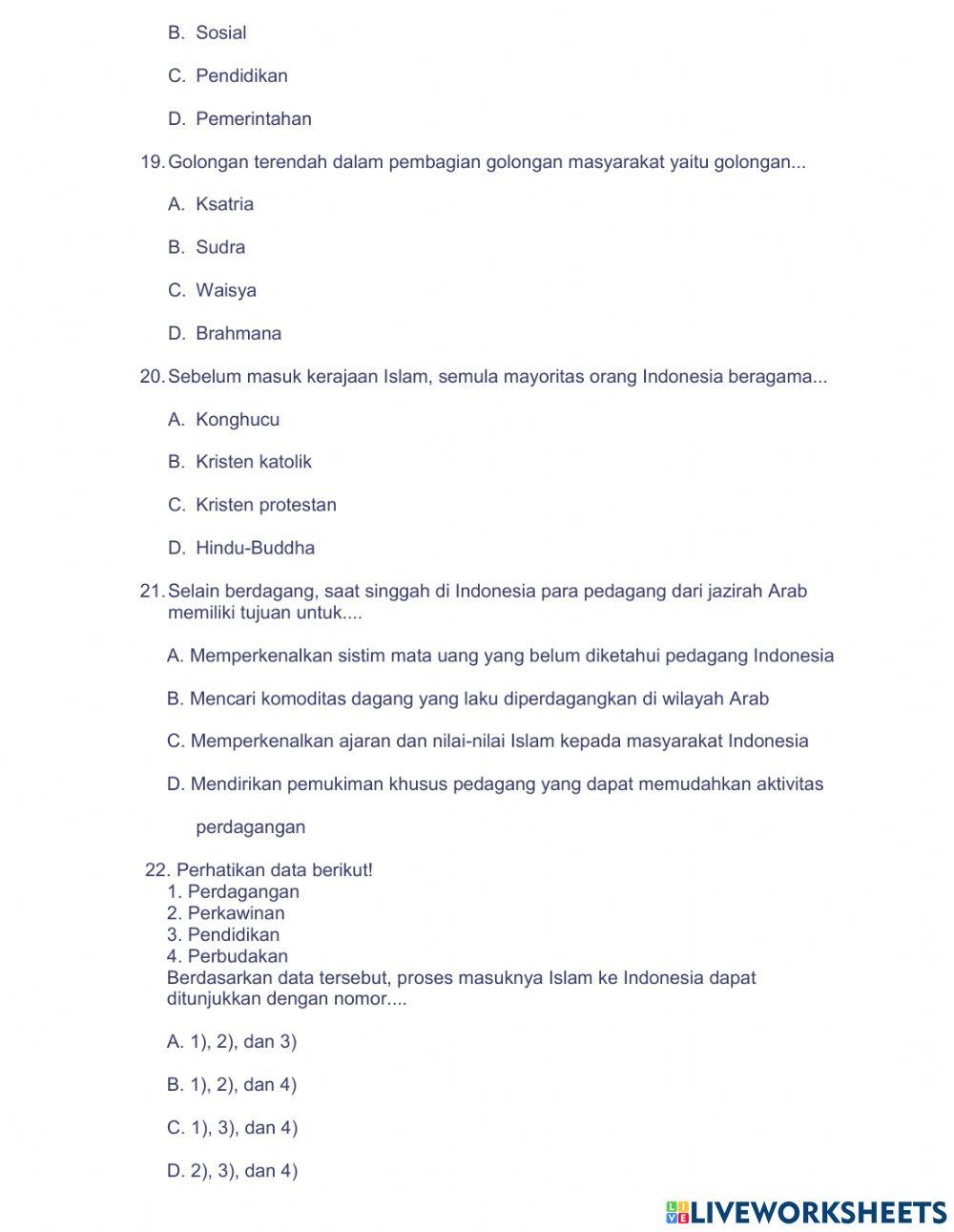 Latihan soal-soal IPS