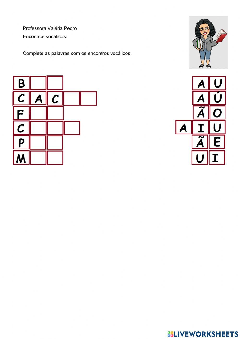 Encontros vocálicos