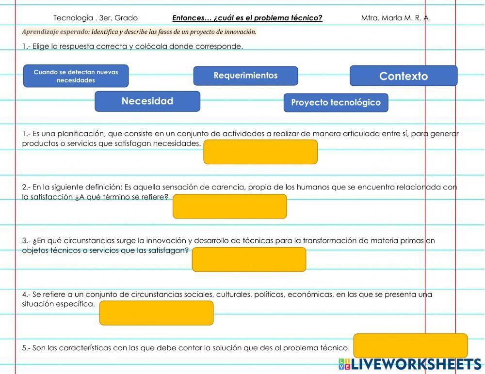 Proyecto de innovación