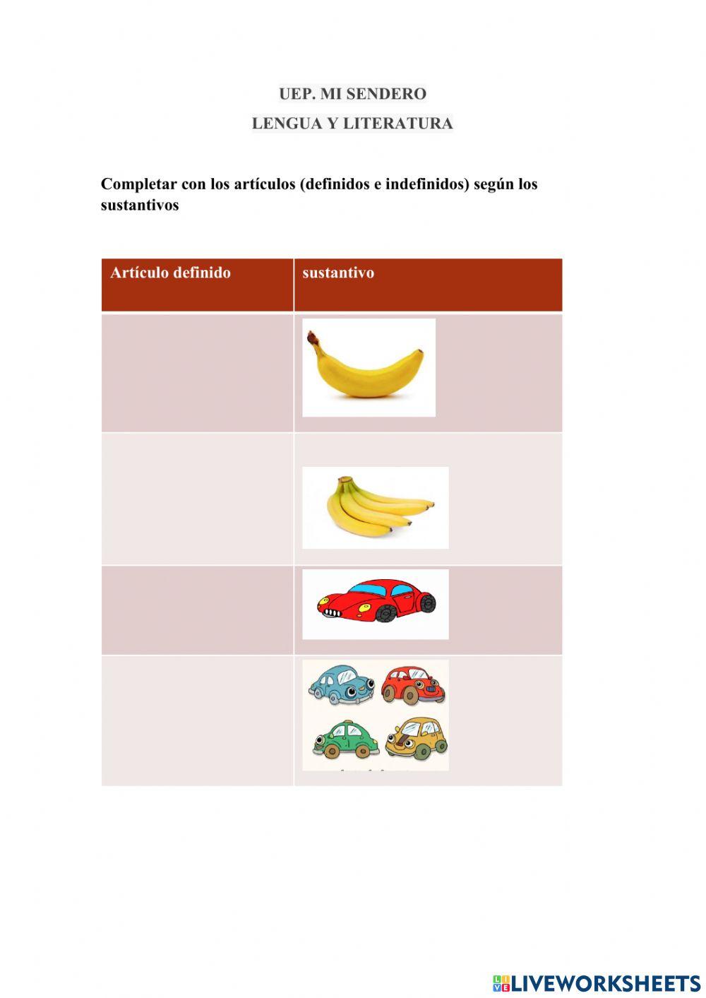 Clases de artìculos