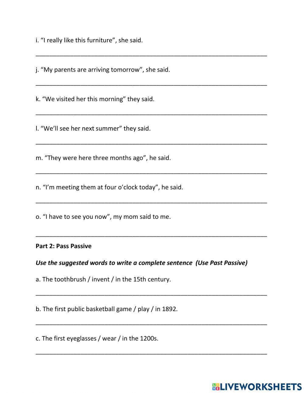 Impact 3 Grammar practice