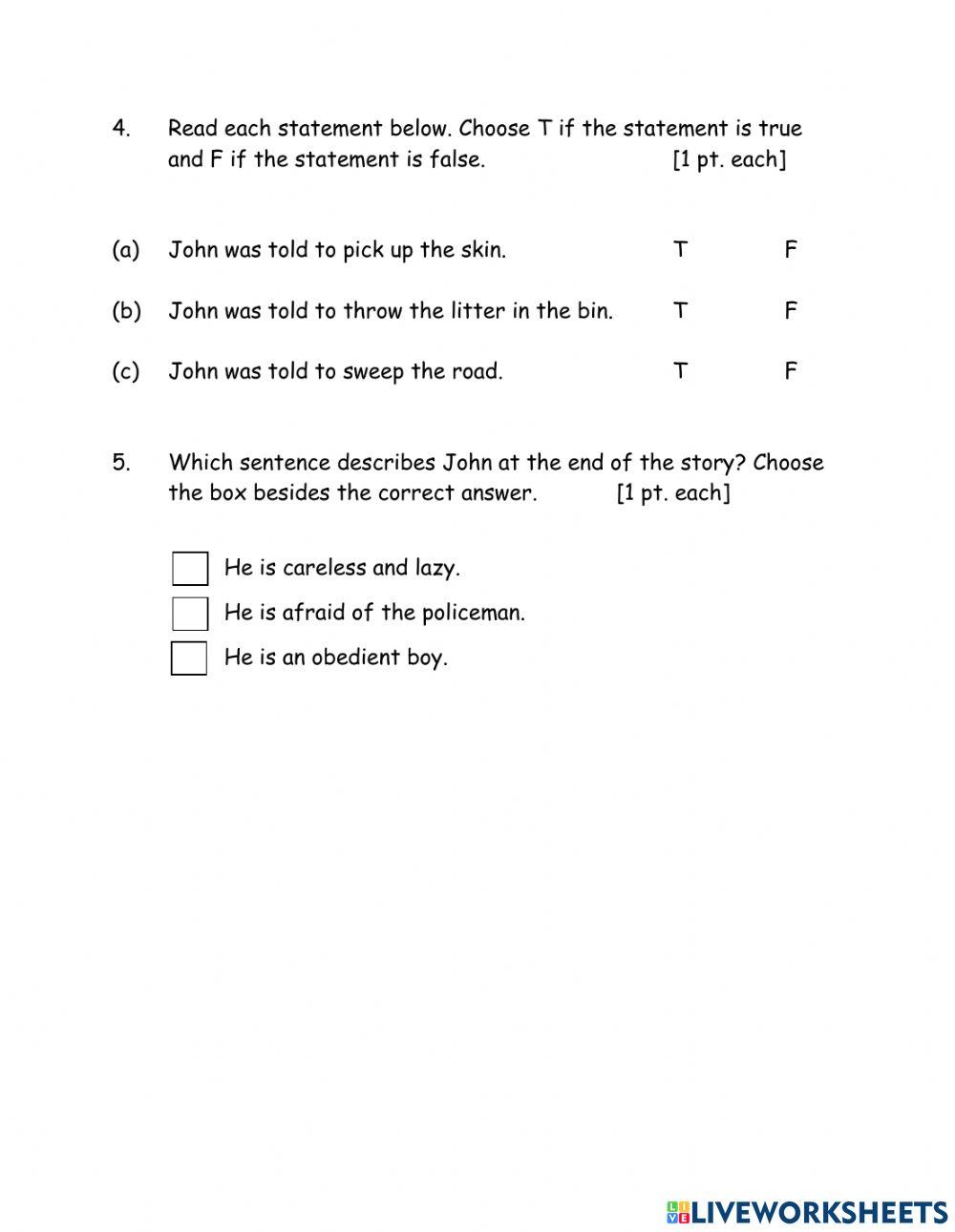 Listening Comprehension - Keep Your Surroundings Clean!