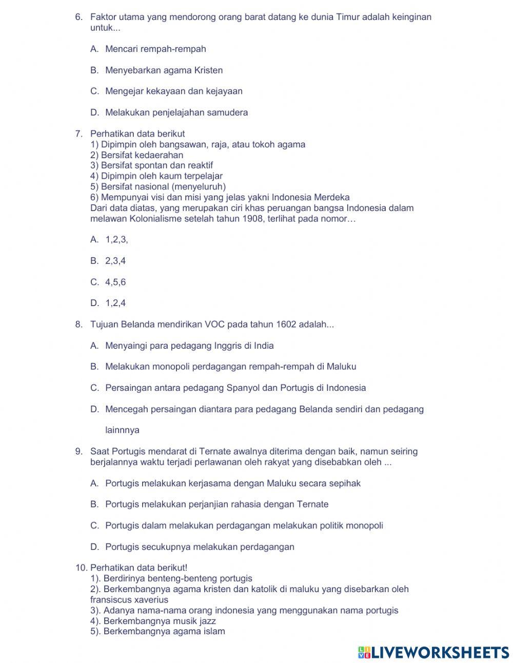Latihan soal-soal IPS