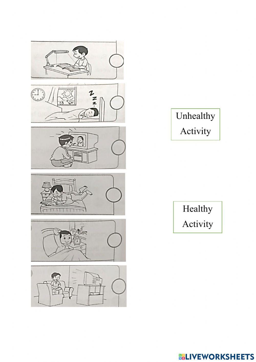Healthy and Unhealthy Activity