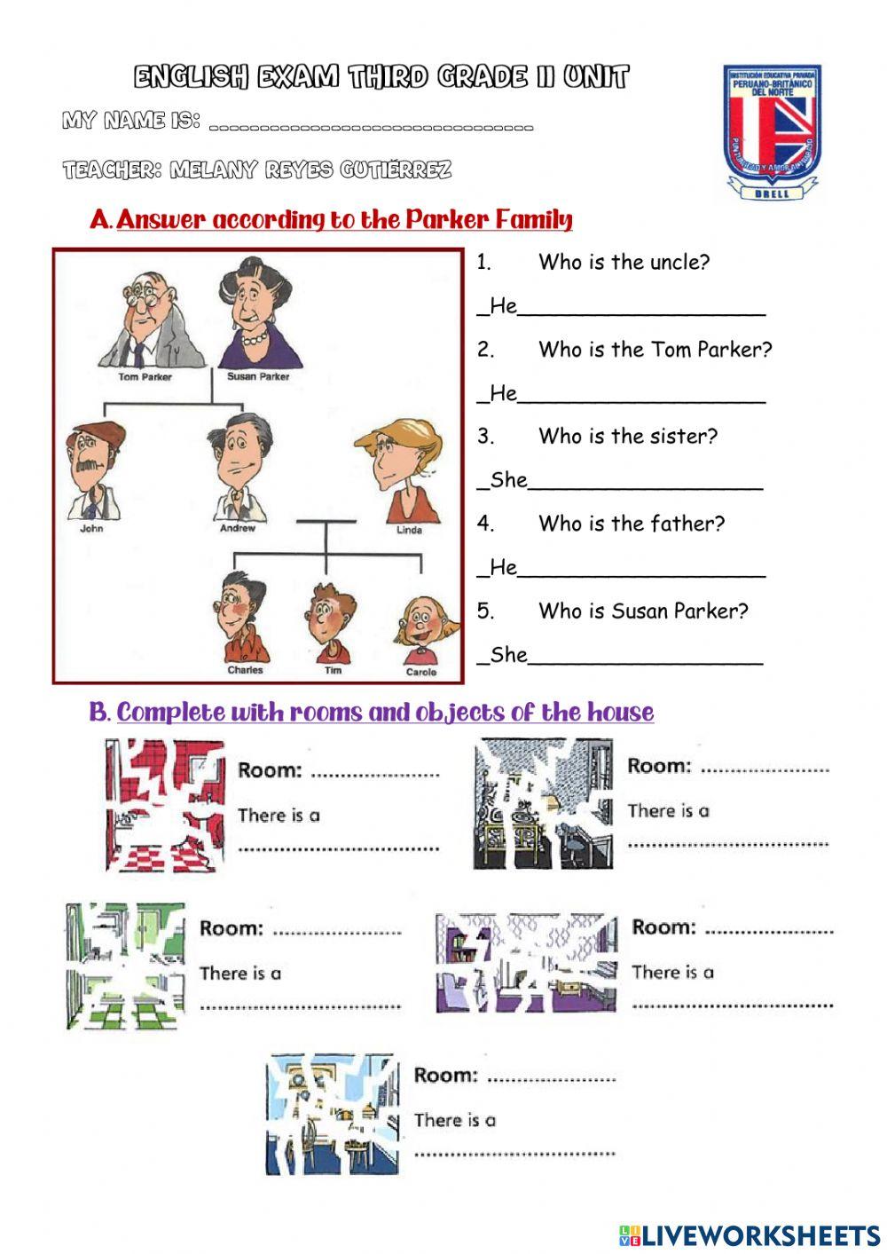 Third Grade Exam II Unit