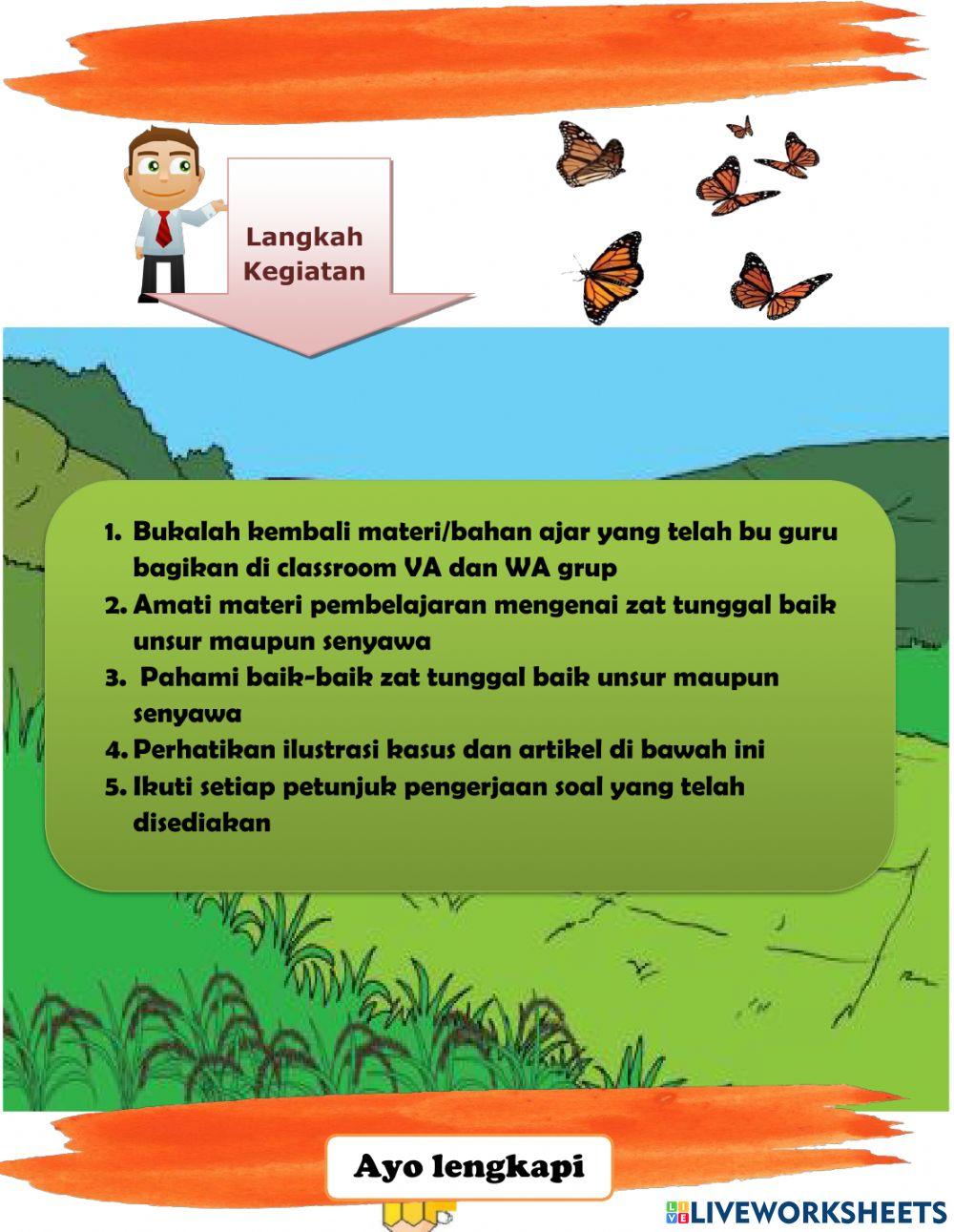 LKPD Tema 9 Subtema 3 PB 1 bagian 1 kegiatan 1 dan kegiatan 2