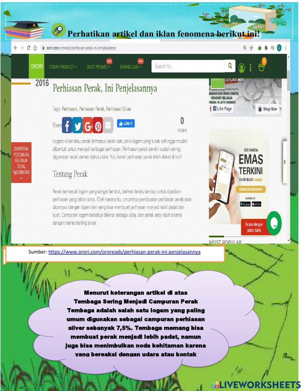 LKPD Tema 9 Subtema 3 PB 1 bagian 1 kegiatan 1 dan kegiatan 2