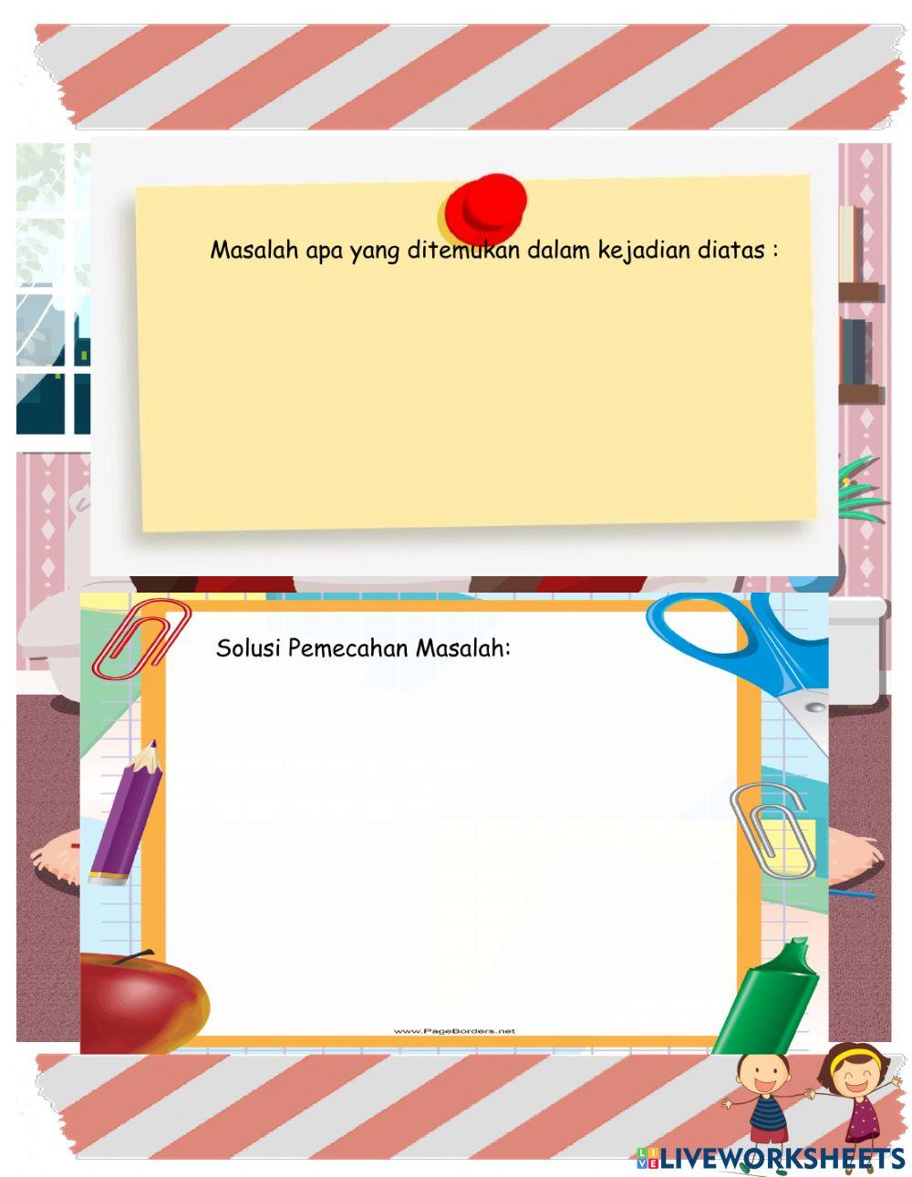 LKPD Tema 9 Subtema 3 PB 1 bagian 1 kegiatan 1 dan kegiatan 2